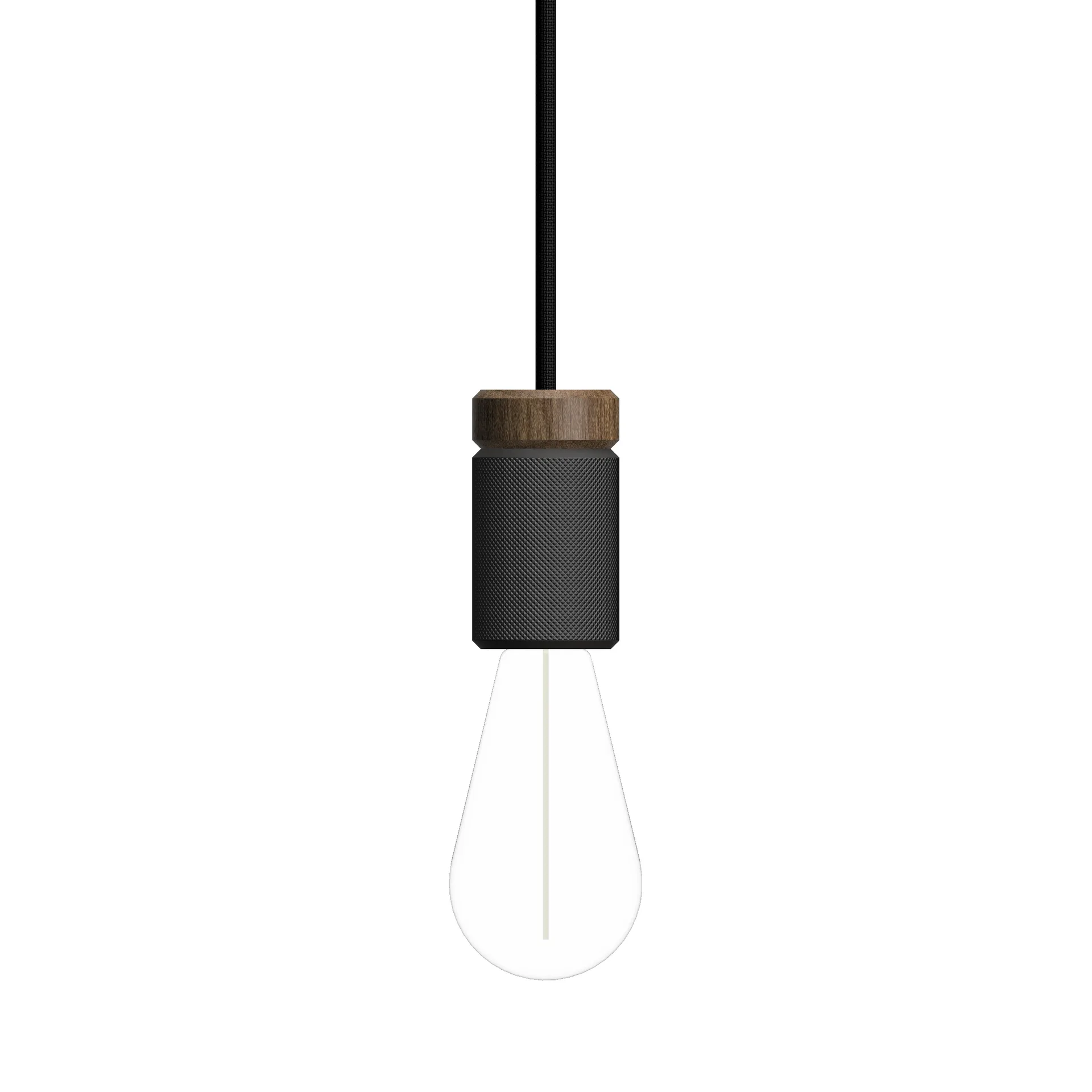 Lampadario Holder , Nero opaco Herstal