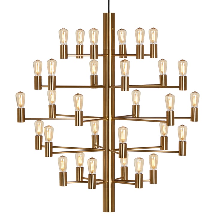 Lampadario Manola con 30 luci - Ottone - Herstal