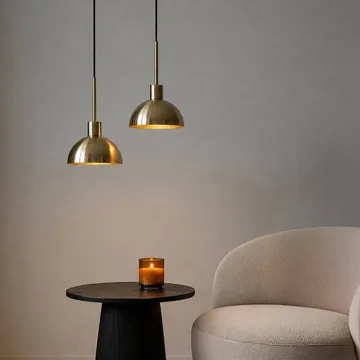 Vienda sospensione - Ottone satinato - Herstal