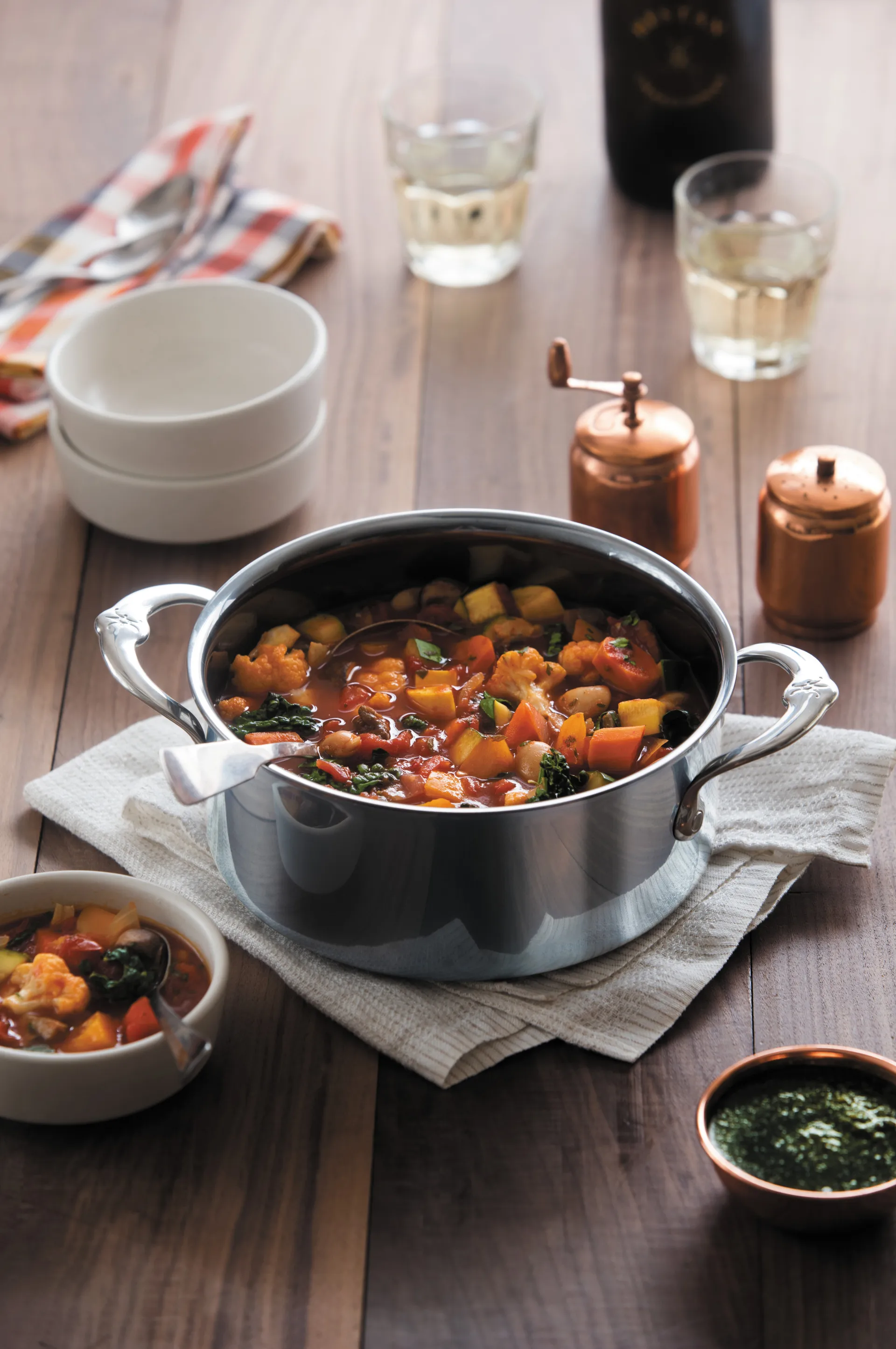 Casseruola per zuppa con coperchio Hestan Nanobond 2,8 L, Acciaio inossidabile Hestan