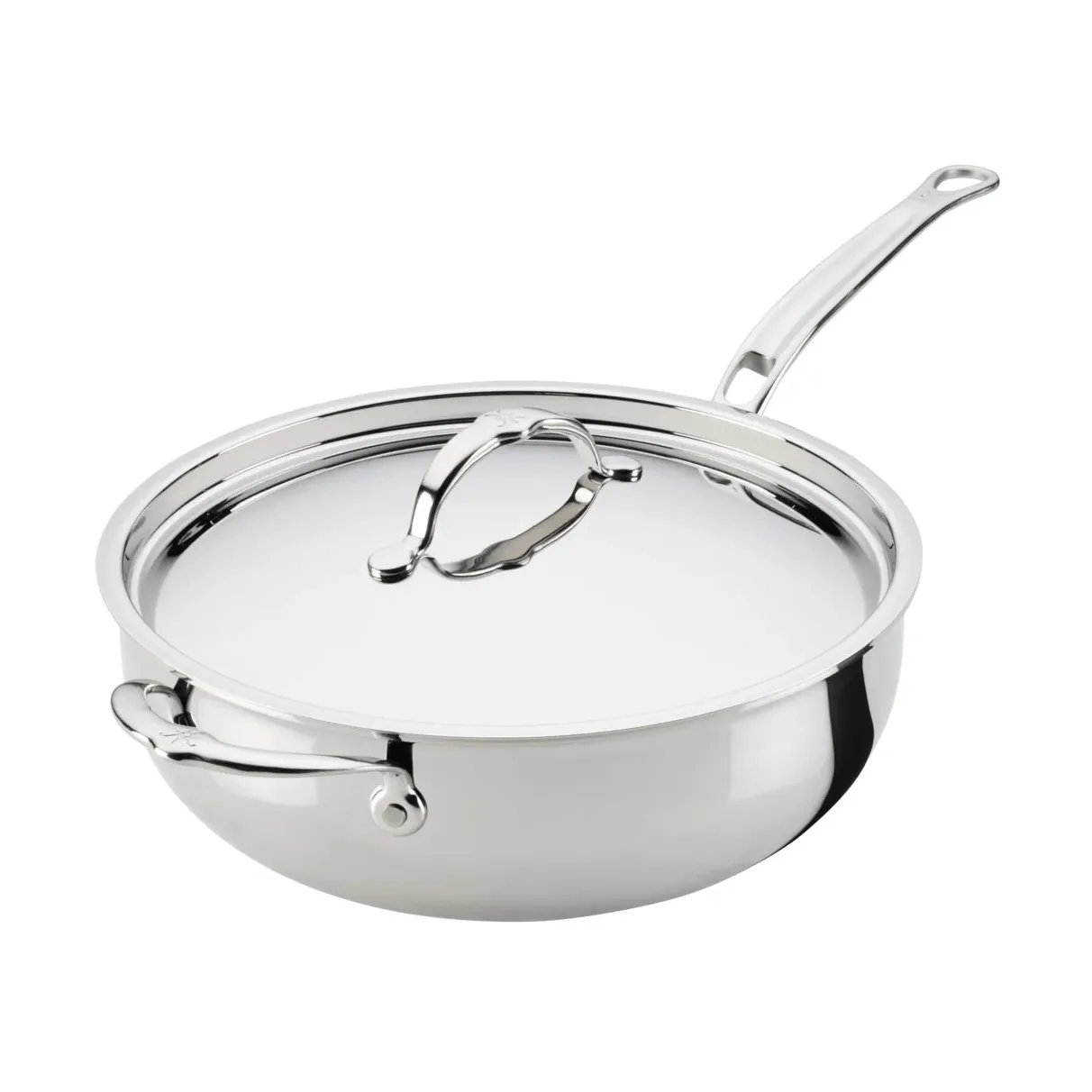 Hestan ProBond Luxe padella universale con coperchio, Acciaio inox, maniglia di supporto Hestan