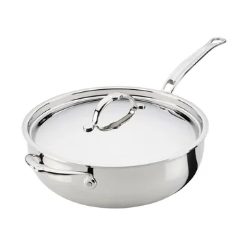 Hestan ProBond Luxe padella universale con coperchio - Acciaio inox, maniglia di supporto - Hestan