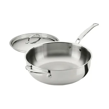 Hestan ProBond Luxe padella universale con coperchio - Acciaio inox, maniglia di supporto - Hestan