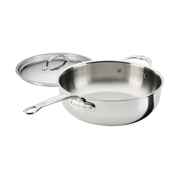 Hestan ProBond Luxe padella universale con coperchio - Acciaio inox, maniglia di supporto - Hestan