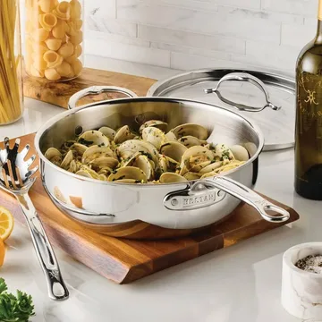 Hestan ProBond Luxe padella universale con coperchio - Acciaio inox, maniglia di supporto - Hestan