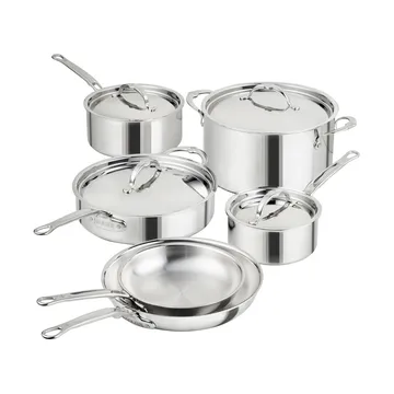 Hestan ProBond Luxe set di pentole e padelle - Acciaio inossidabile, 10 pezzi - Hestan