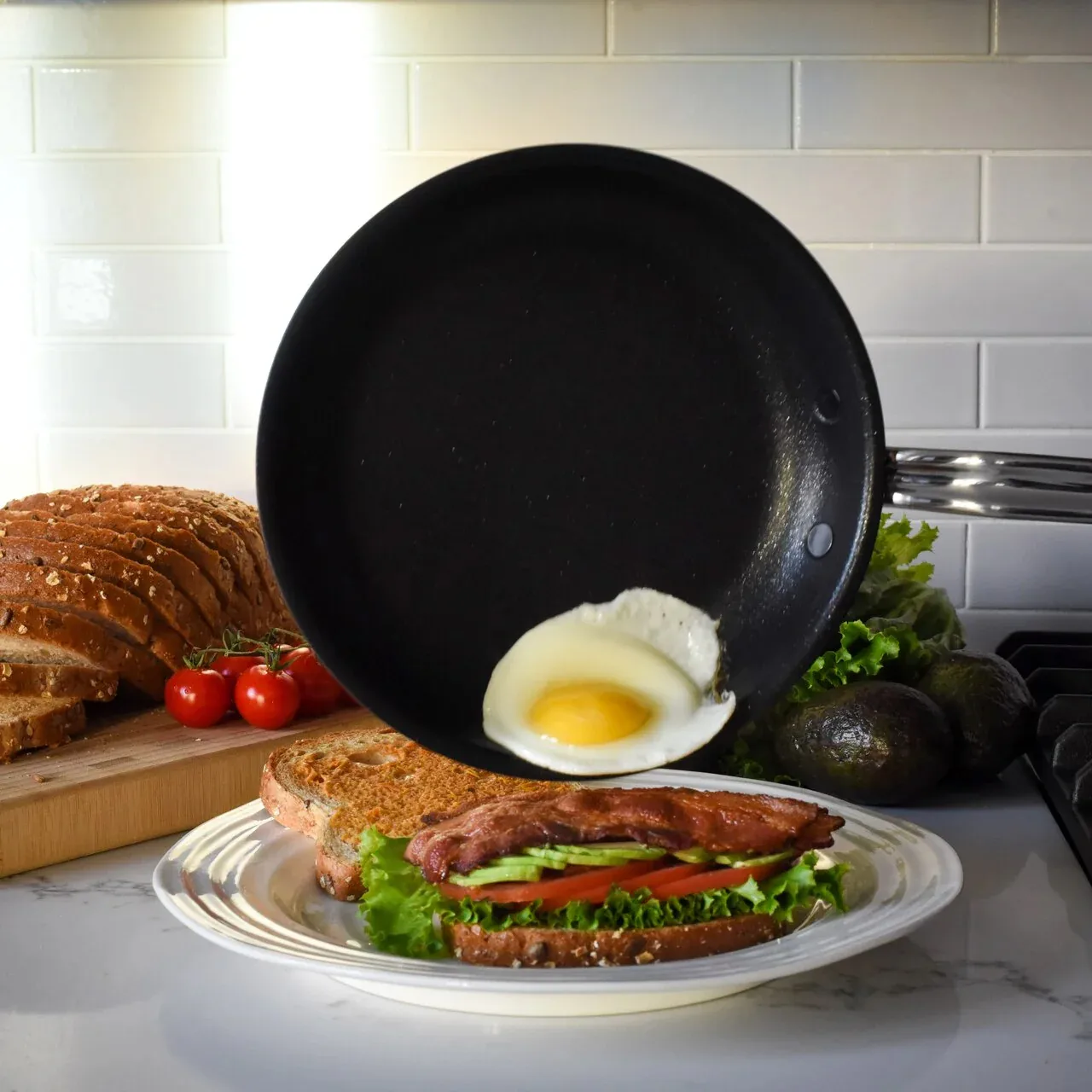Padella antiaderente Hestan Probond 32 cm, Acciaio inossidabile Hestan