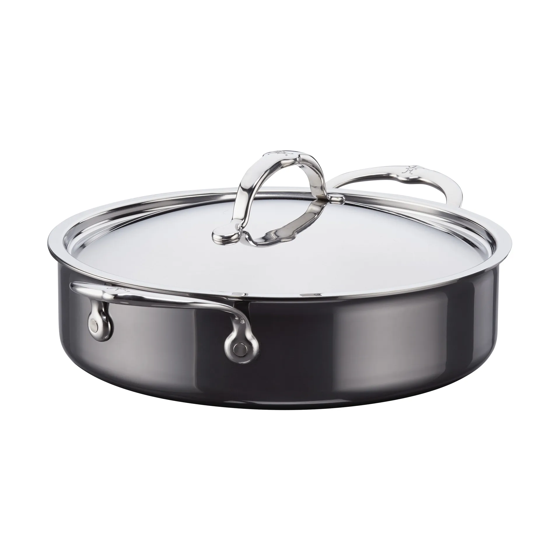 Sauteuse con coperchio Hestan Nanobond 26 cm, Acciaio inossidabile Hestan