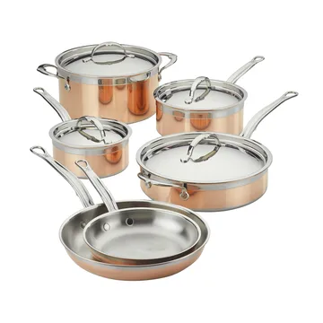 Set di pentole e padelle Hestan Copperbond - 10 pezzi - Hestan