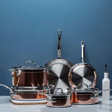 Set di pentole e padelle Hestan Copperbond - 10 pezzi - Hestan