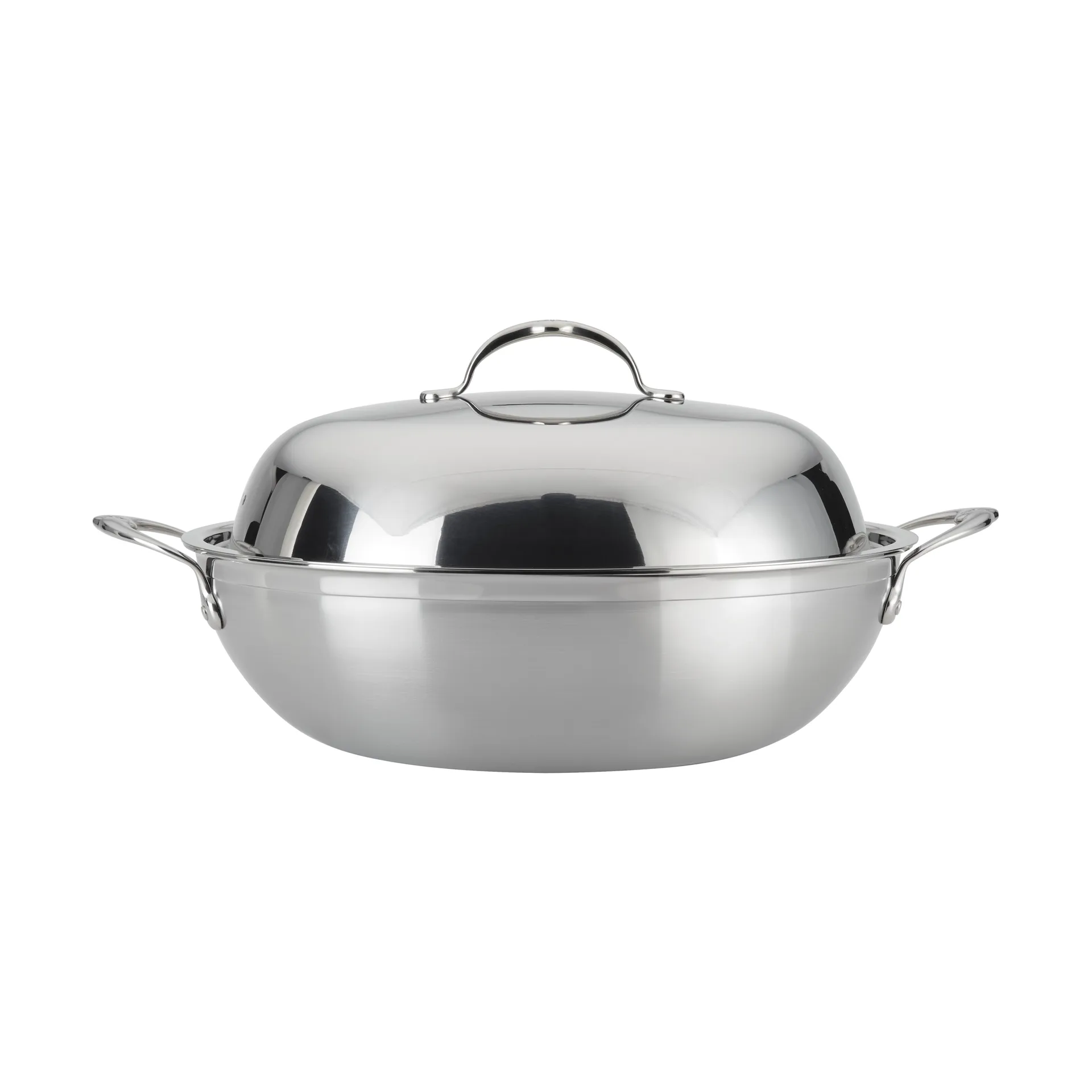 Wok con coperchio Hestan Probond 36 cm, Acciaio inossidabile Hestan