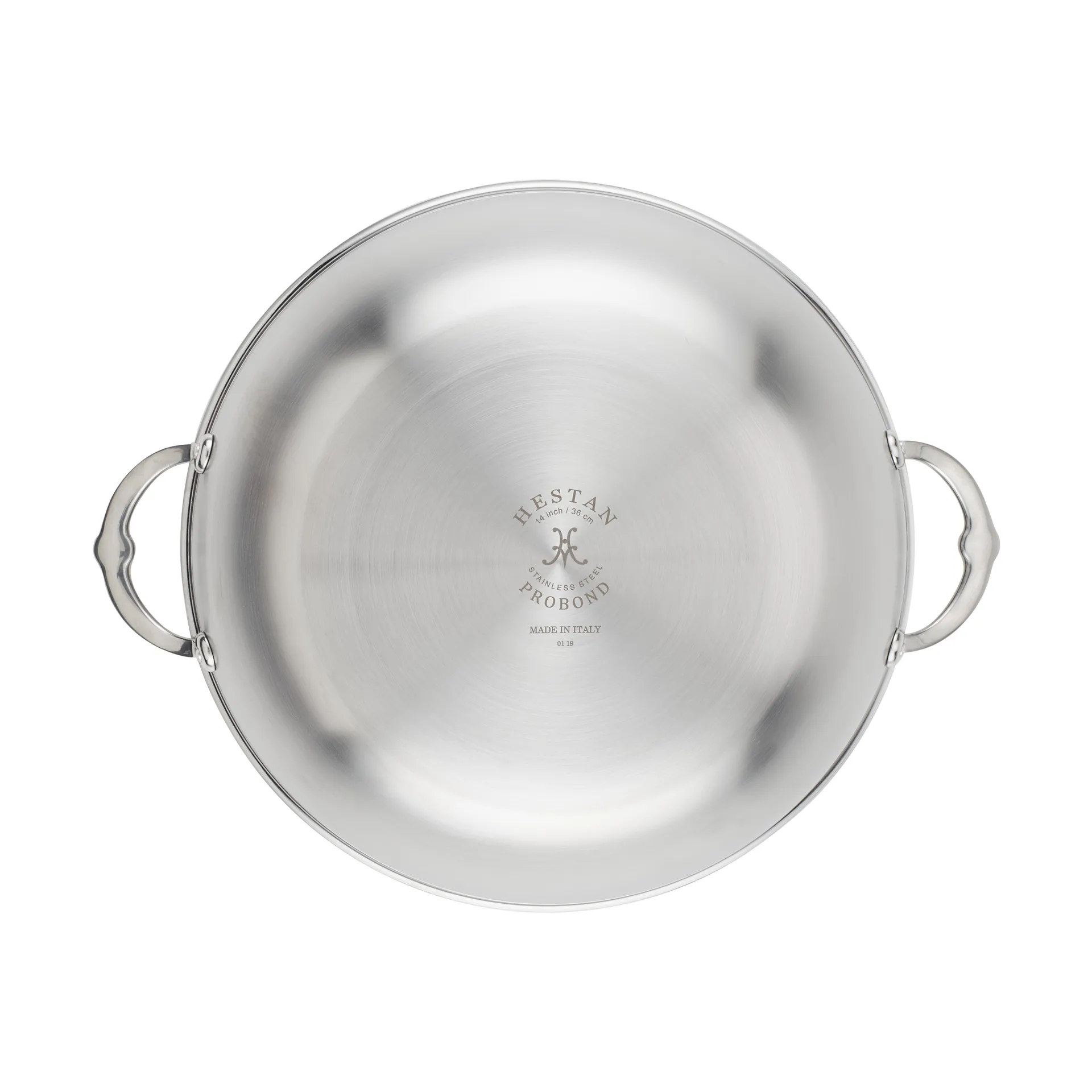 Wok con coperchio Hestan Probond 36 cm, Acciaio inossidabile Hestan