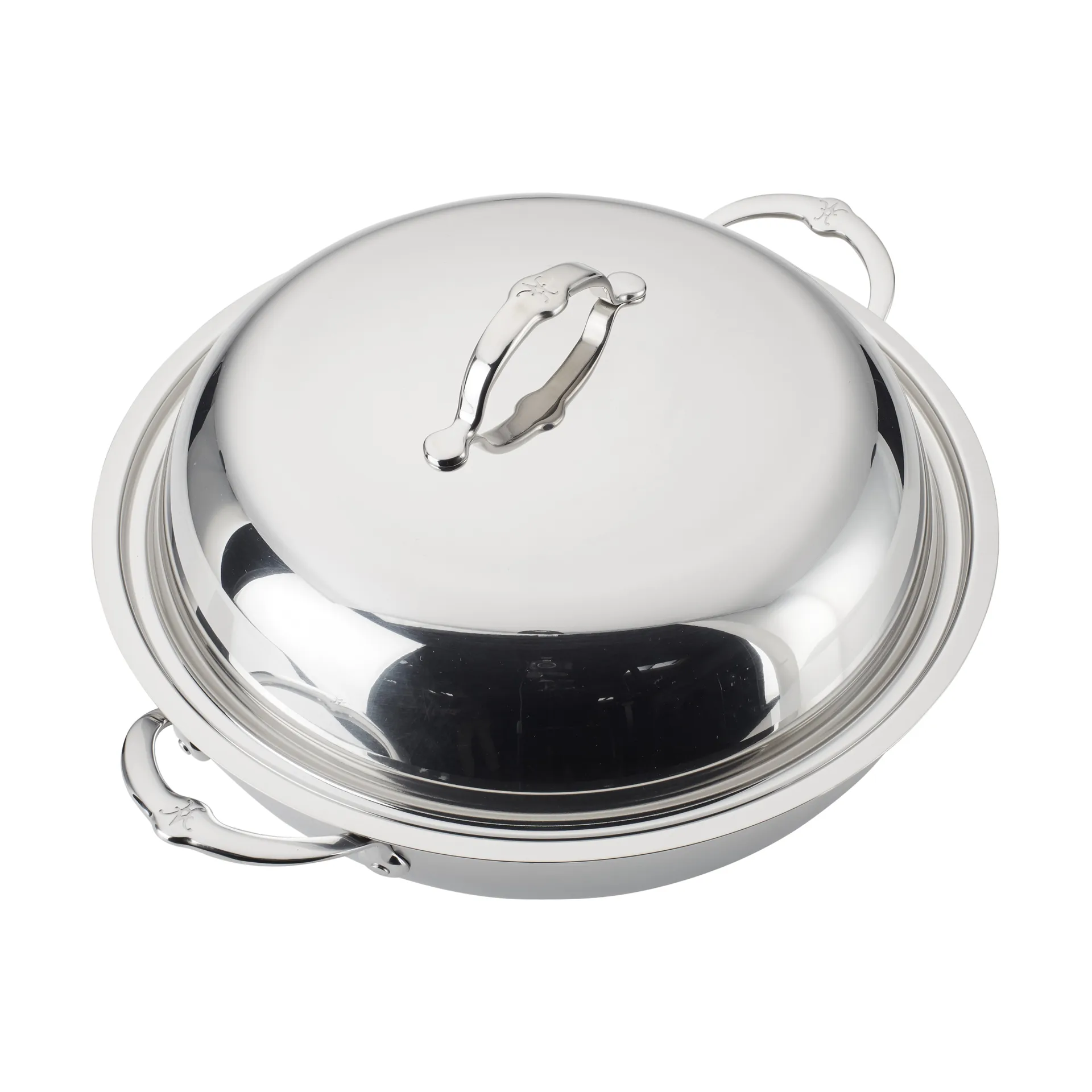 Wok con coperchio Hestan Probond 36 cm, Acciaio inossidabile Hestan