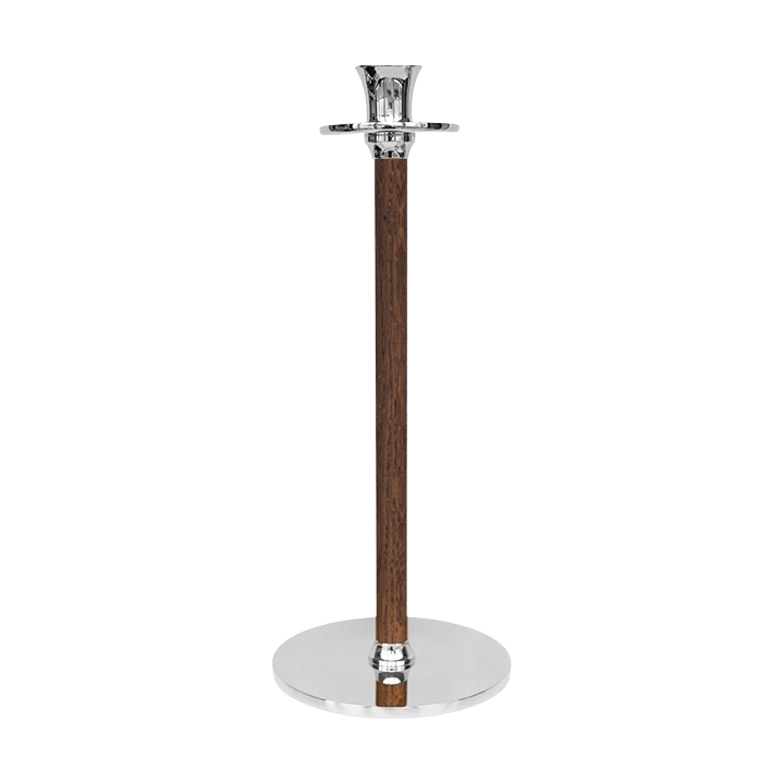 Candelabro Alto Basso 30 cm - Ottone nichelato - Hilke Collection