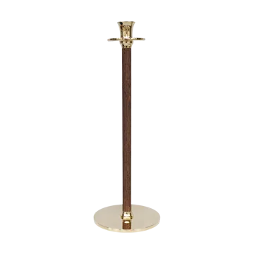 Candelabro Alto Basso 30 cm - Ottone - Hilke Collection