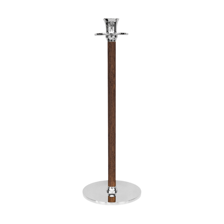 Candelabro Alto Basso 35 cm - Ottone nichelato - Hilke Collection