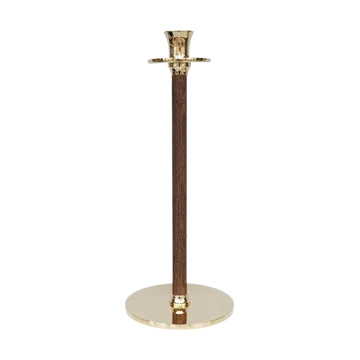 Candelabro Alto Basso 35 cm - Ottone - Hilke Collection