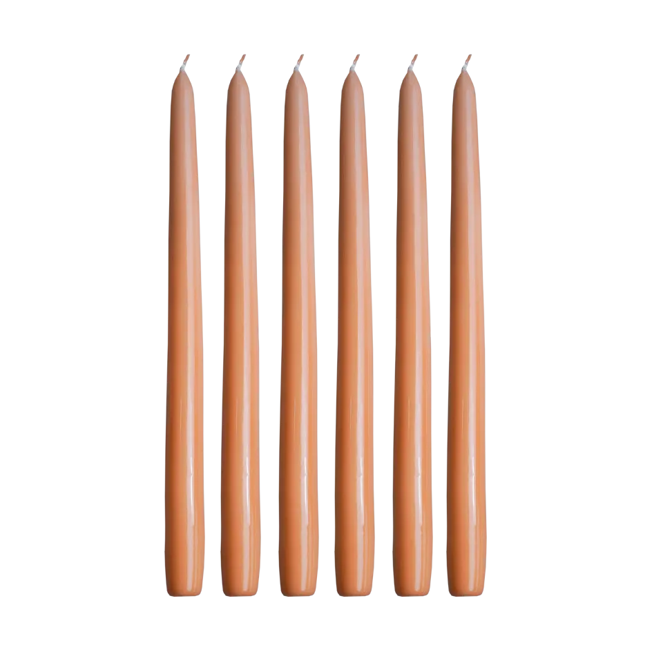 Candele Herrgårdsljus 30 cm confezione da 6, Albicocca Hilke Collection