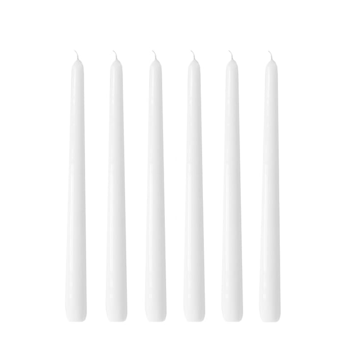 Candele Herrgårdsljus 30 cm confezione da 6 - Bianco lucido - Hilke Collection