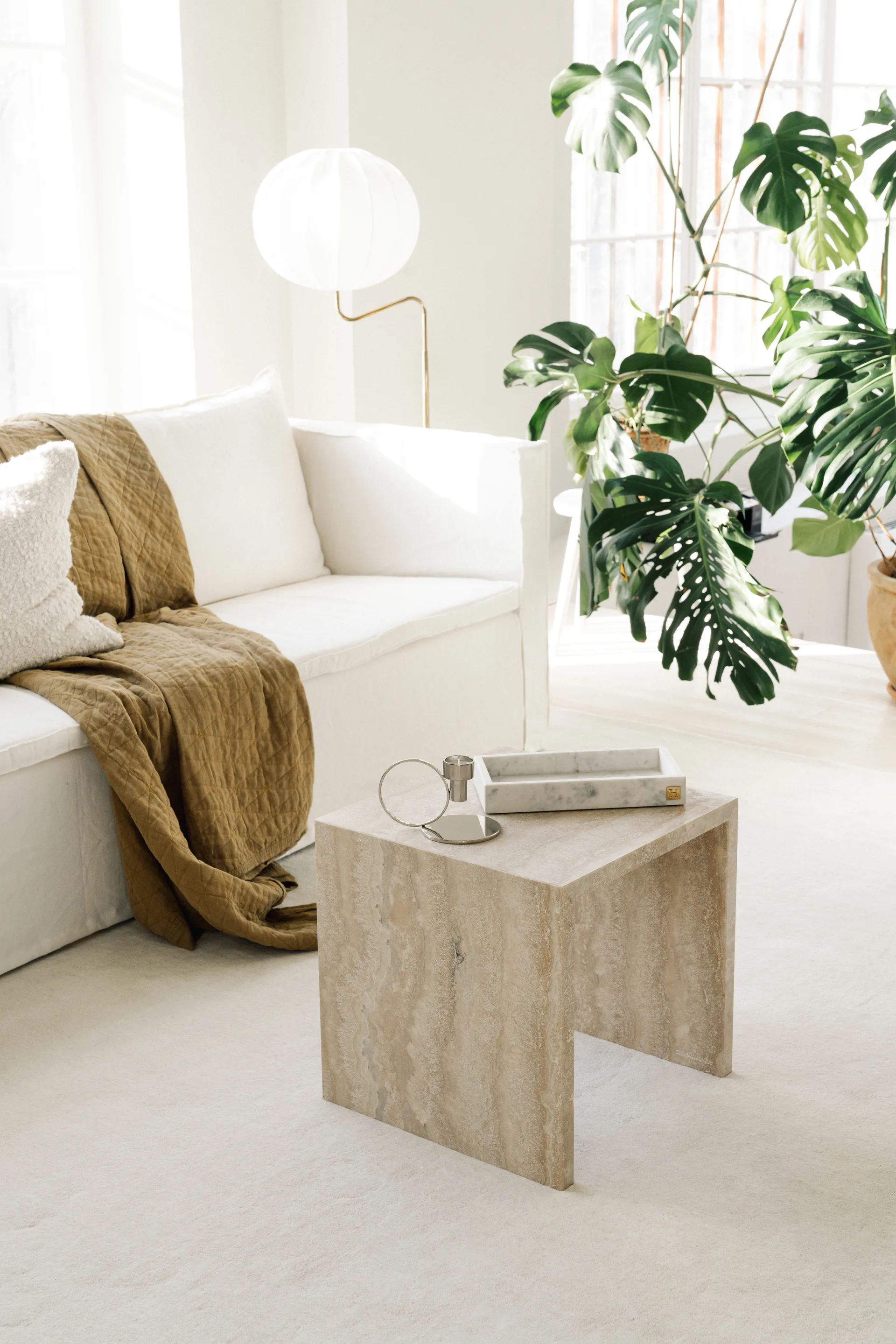 Candeliere Insieme, Ottone nichelato Hilke Collection