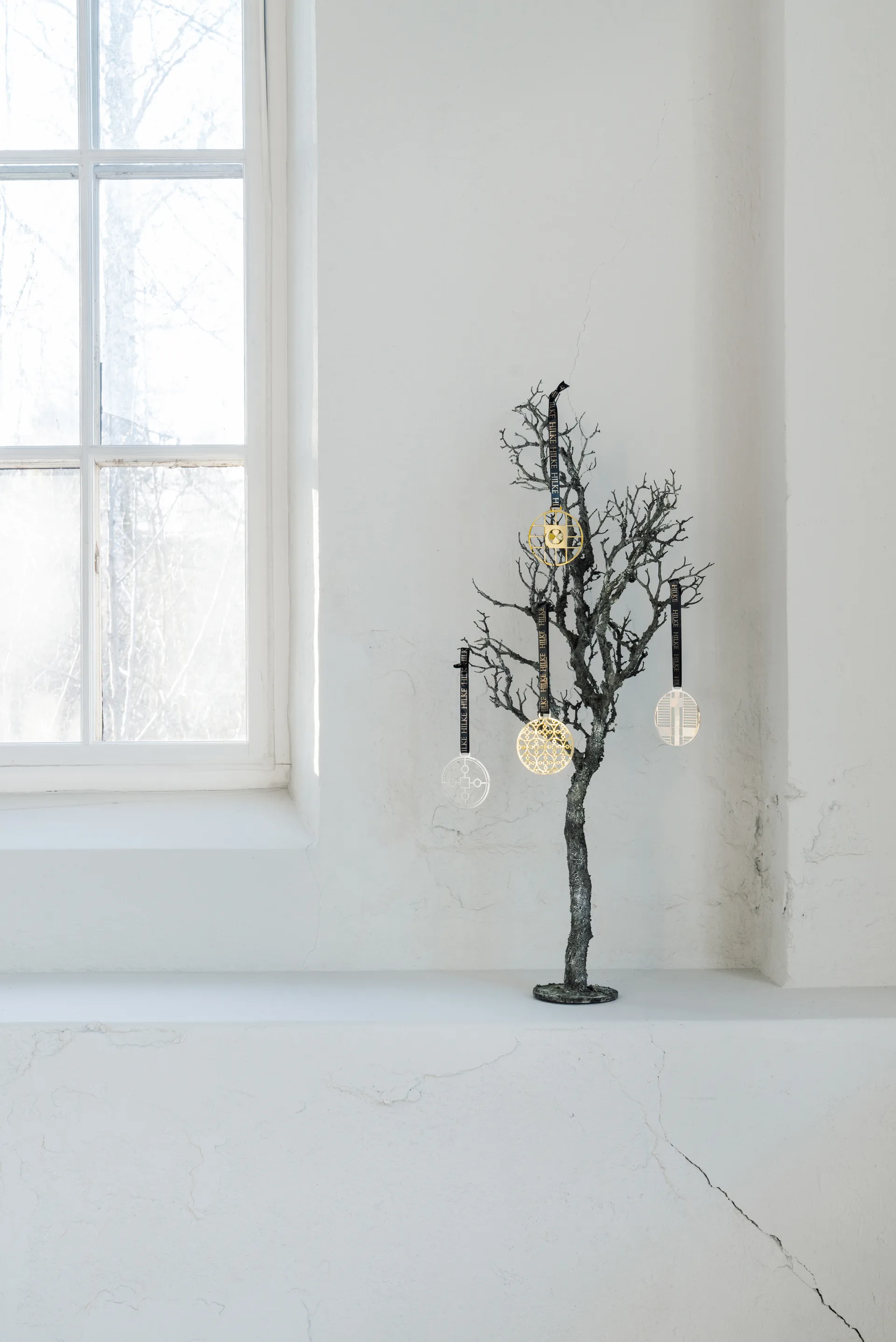Decorazione per albero di Natale Piano, Ottone nichelato Hilke Collection