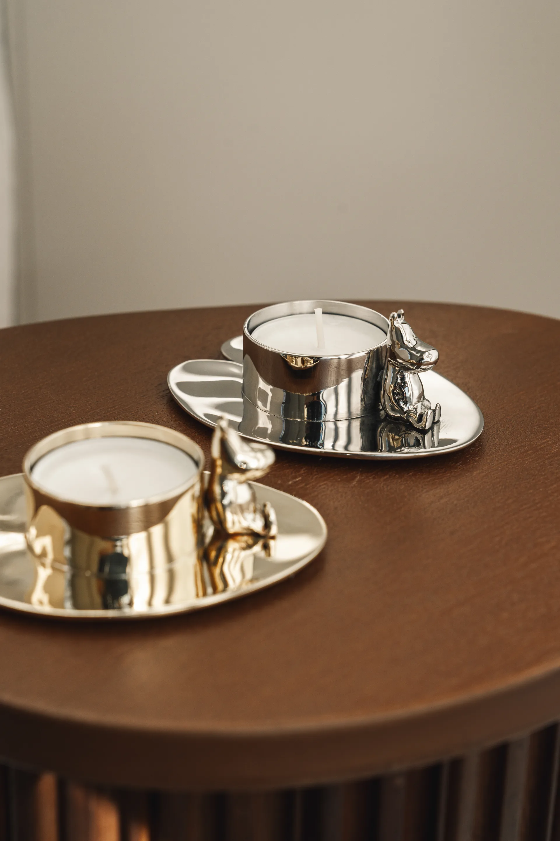 Portacandela Hilke X Mumin No.3 , Ottone nichelato Hilke Collection