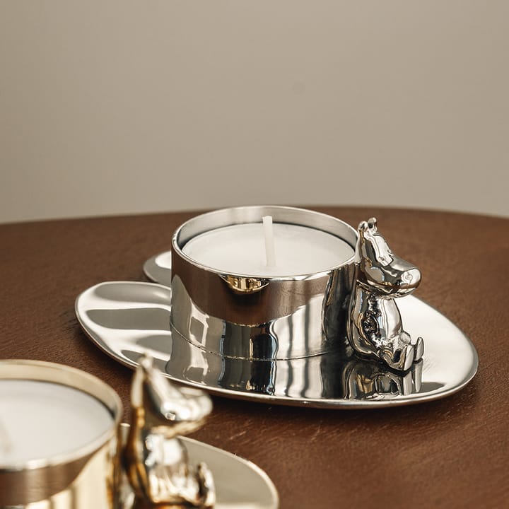 Portacandela Hilke X Mumin No.3 , Ottone nichelato Hilke Collection