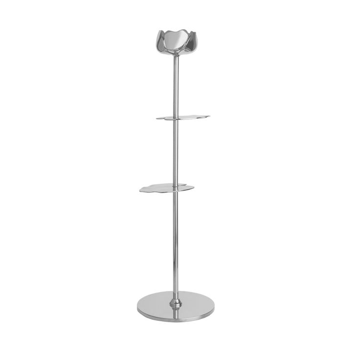 Portacandele Ninfea Alta 40 cm - Ottone nichelato - Hilke Collection