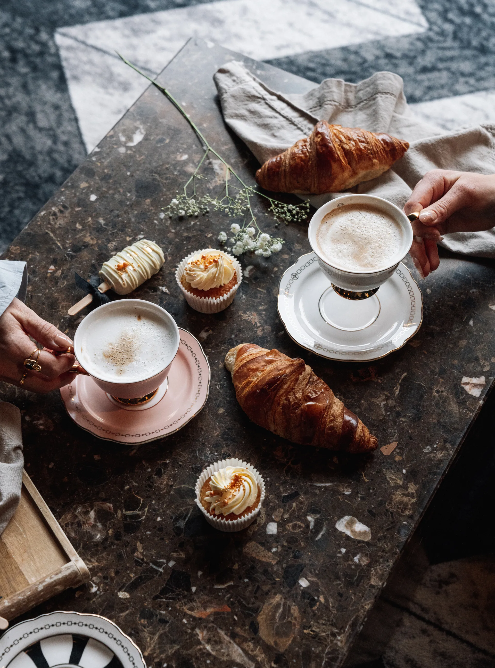 Tazza con piattino Anima Cielo Rosa, 22 cl Hilke Collection