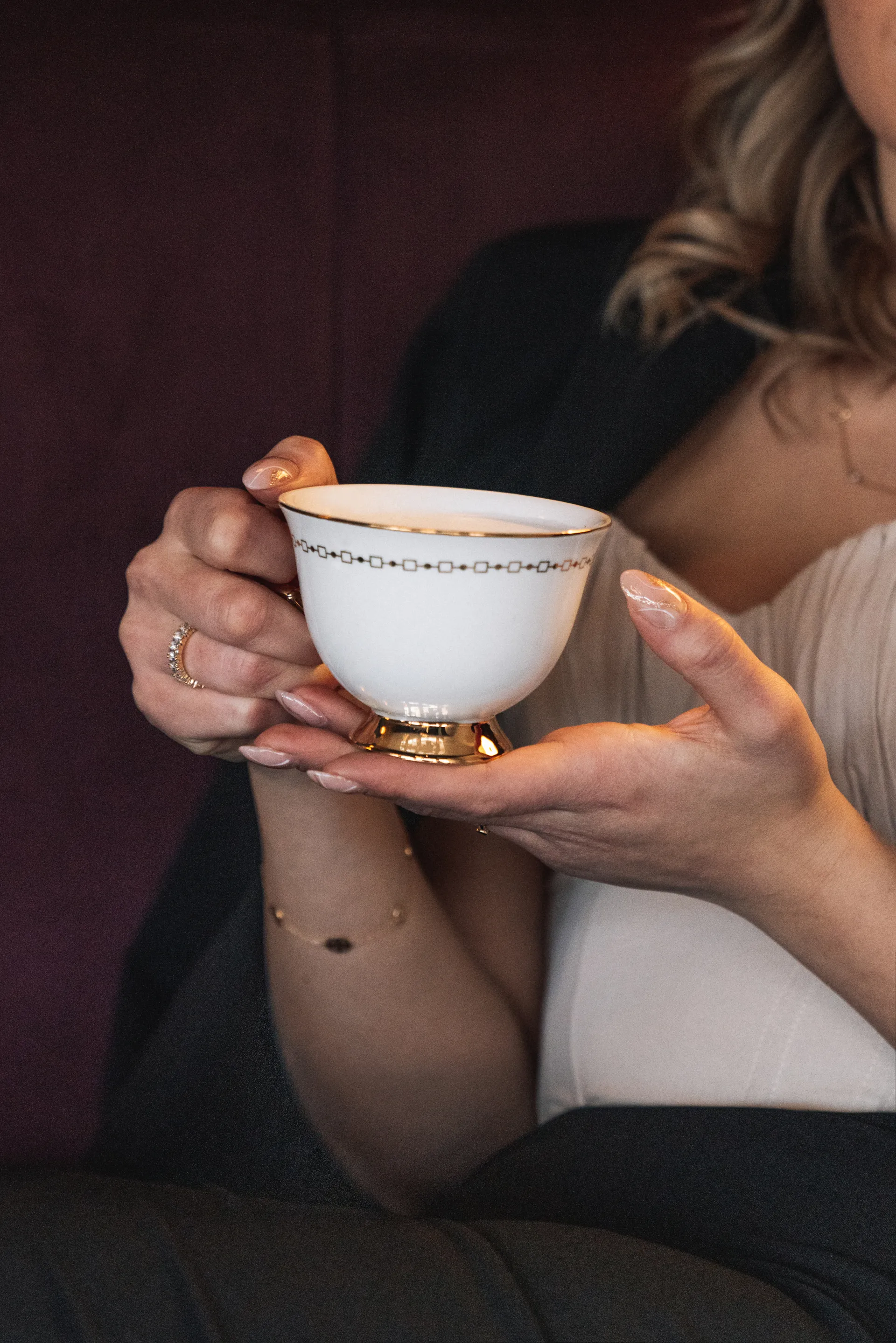 Tazza con piattino Animo Bianco, 22 cl Hilke Collection