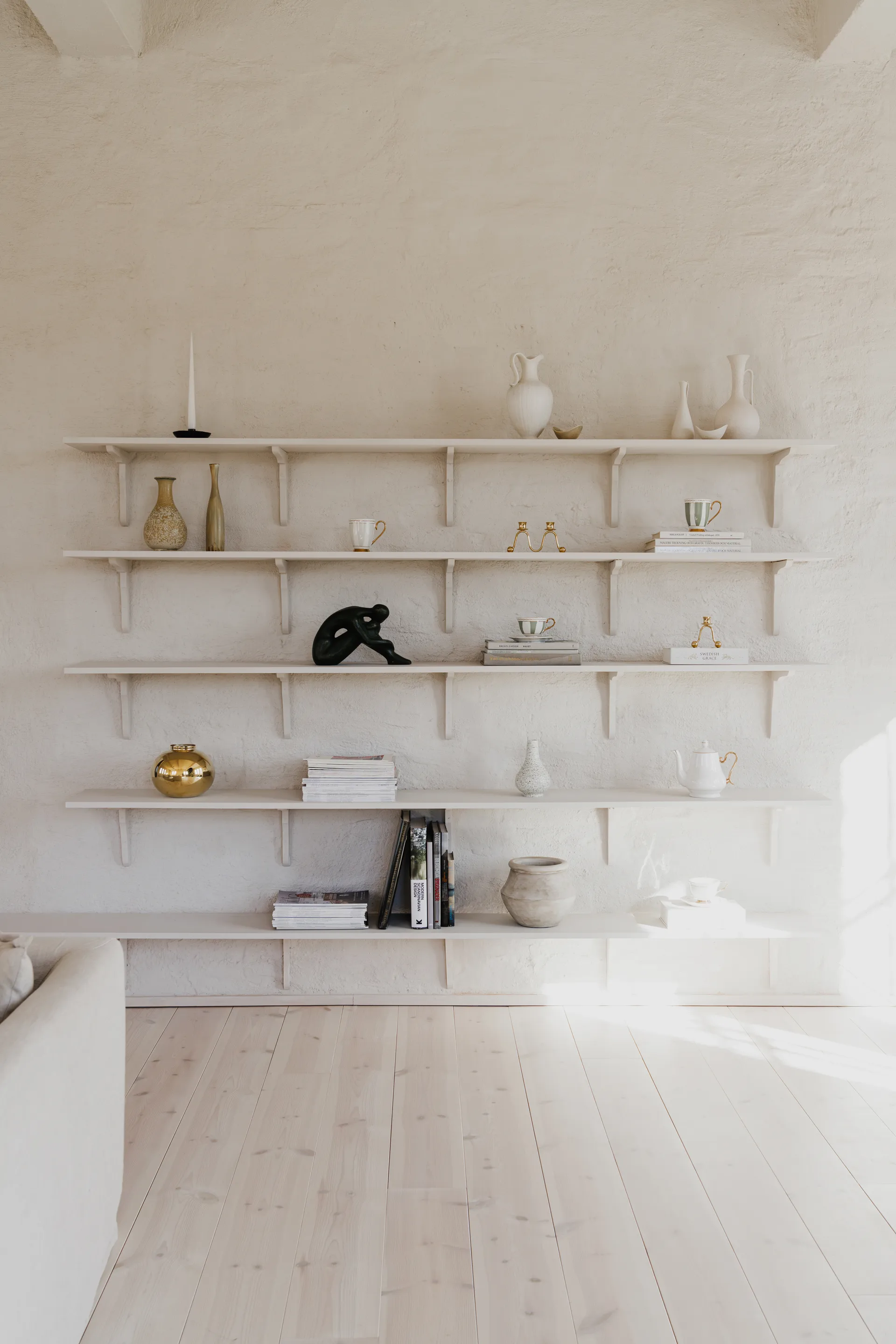 Tazza con piattino Strisce Tortora , 22 cl Hilke Collection