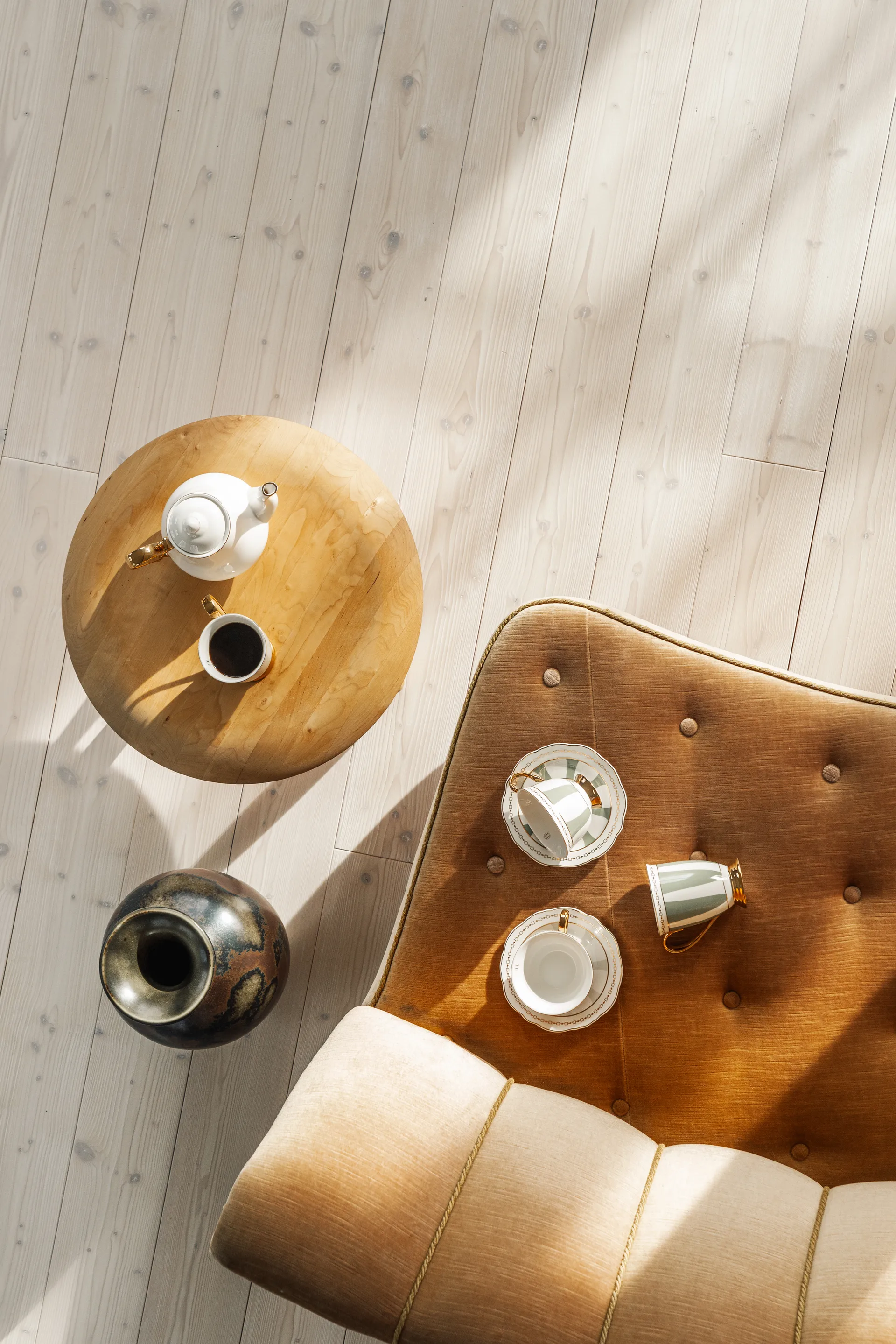 Tazza Strisce Salvia , 28 cl Hilke Collection