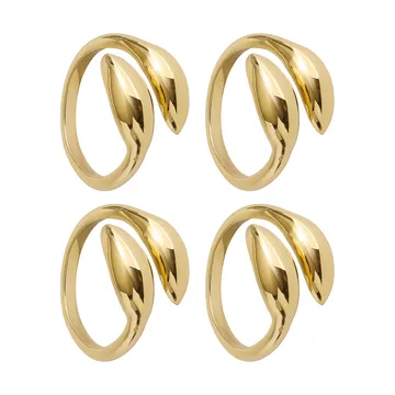 Anello portatovagliolo Inverness - Ottone, 4 pezzi - Himla