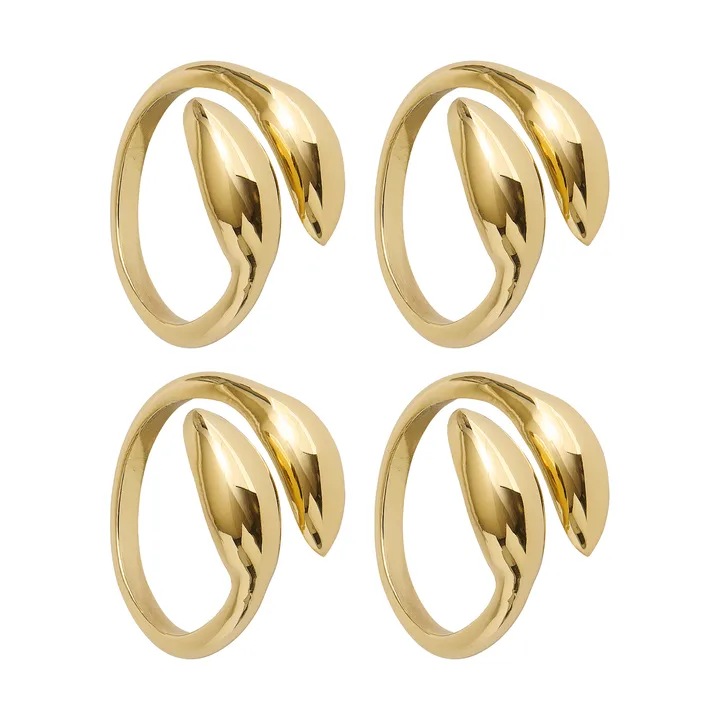 Anello portatovagliolo Inverness - Ottone, 4 pezzi - Himla