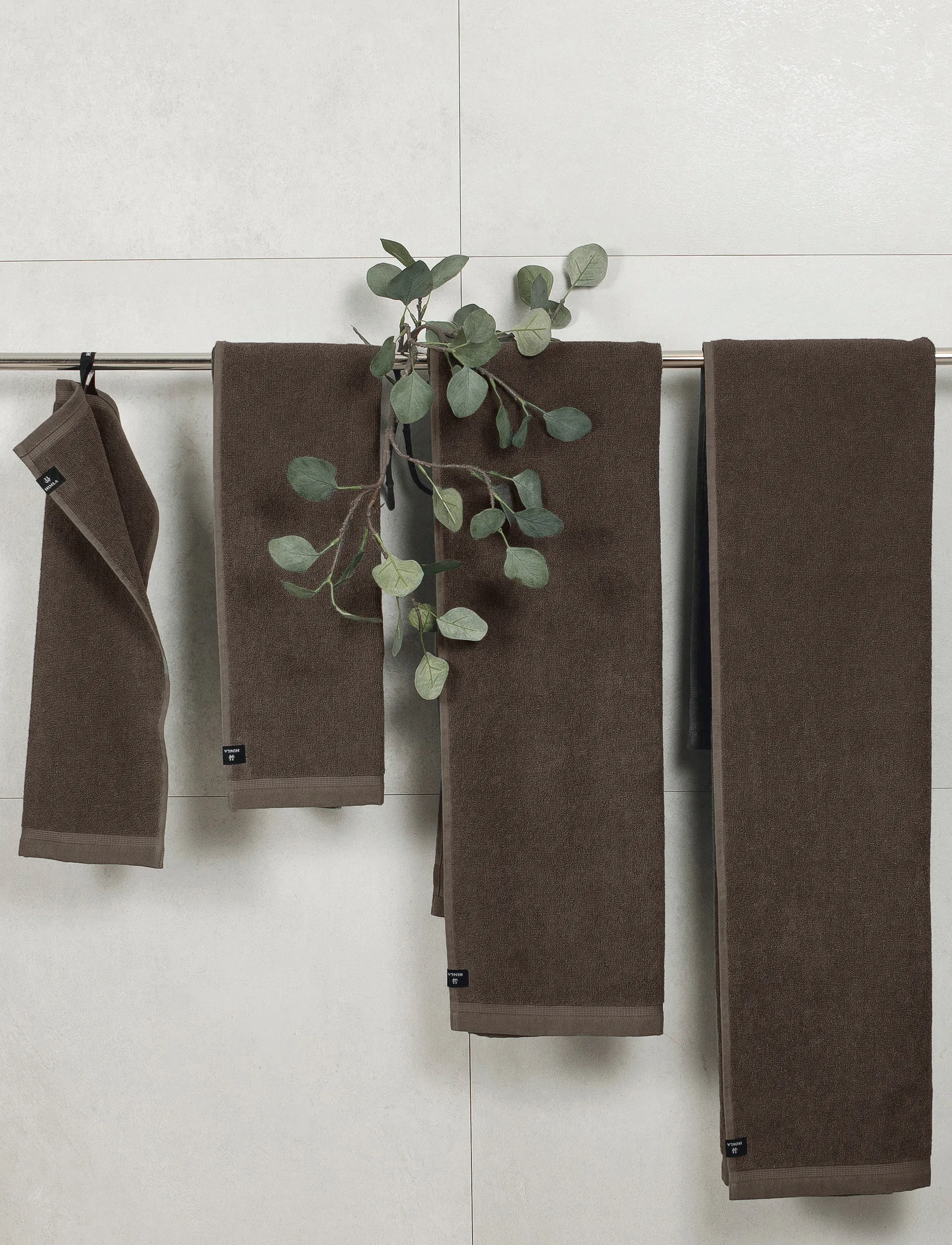 Asciugamano Lina chocolat, 70x140 cm Himla