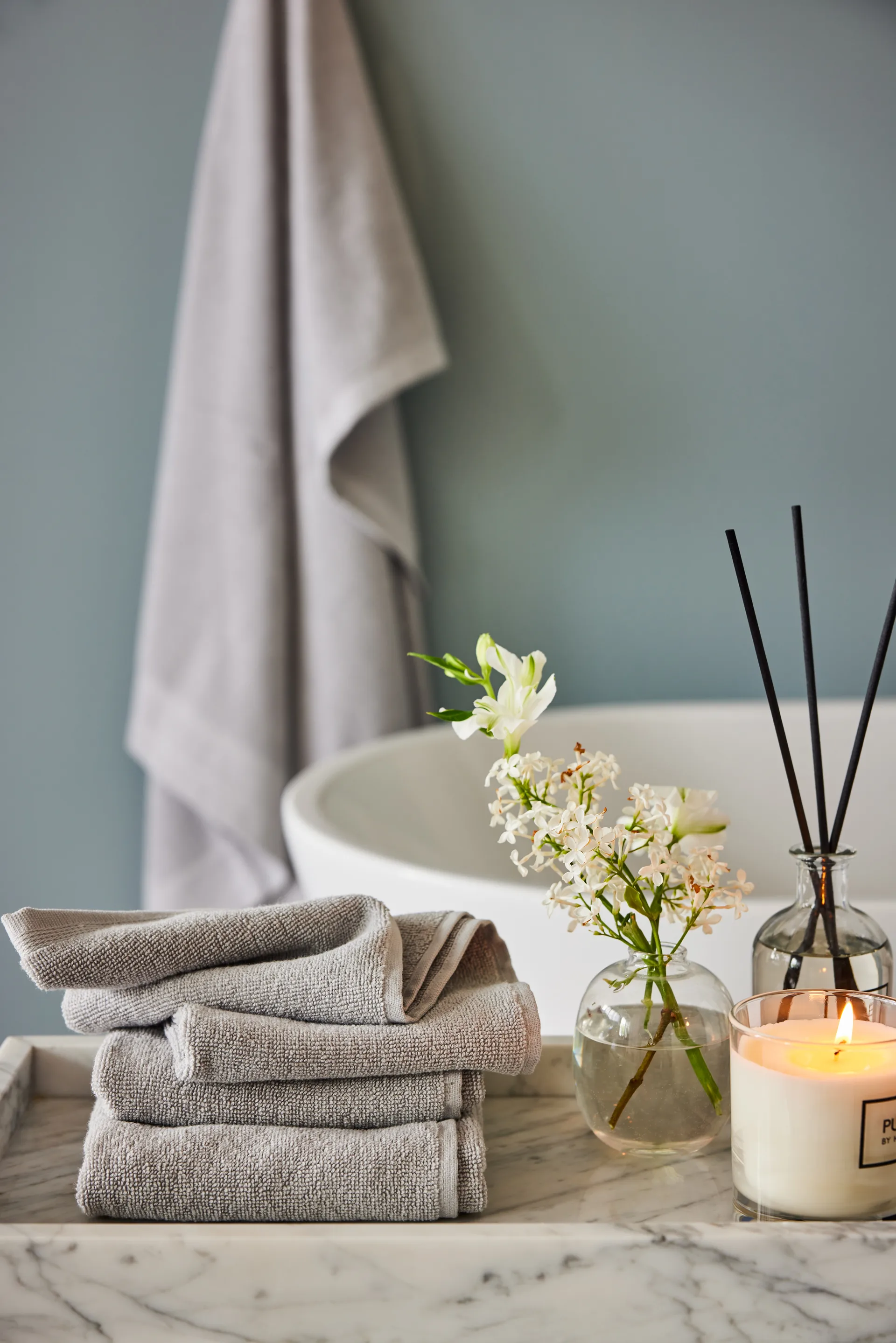 Asciugamano Lina clean, 30x50 cm Himla