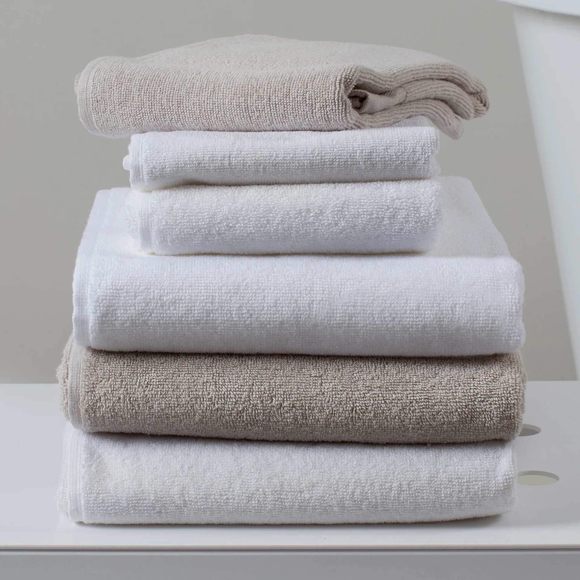 Asciugamano Lina mother of pearl, 70x140 cm Himla