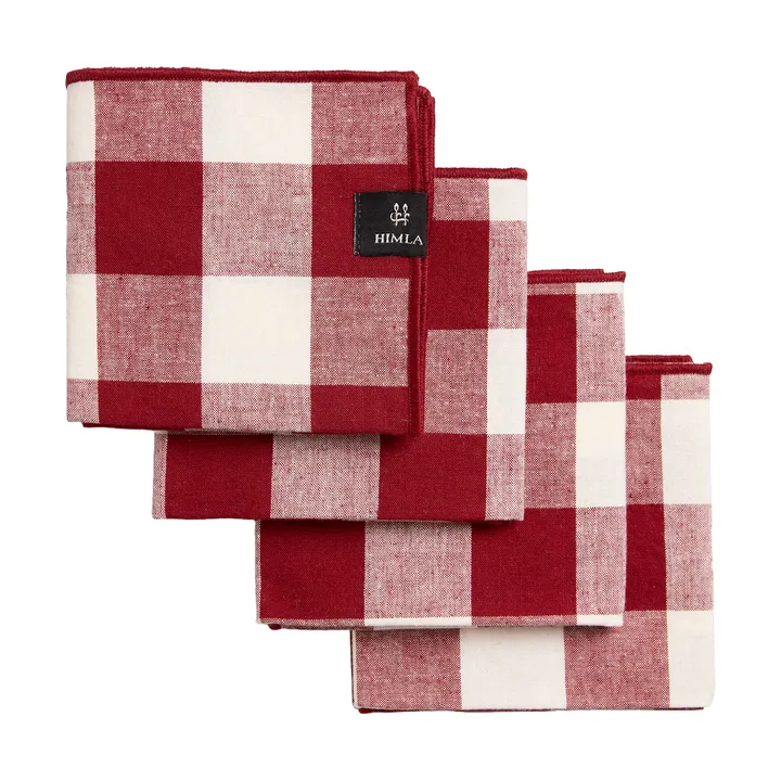 Bettyhill tovaglioli 4 pezzi - Ruby - Himla