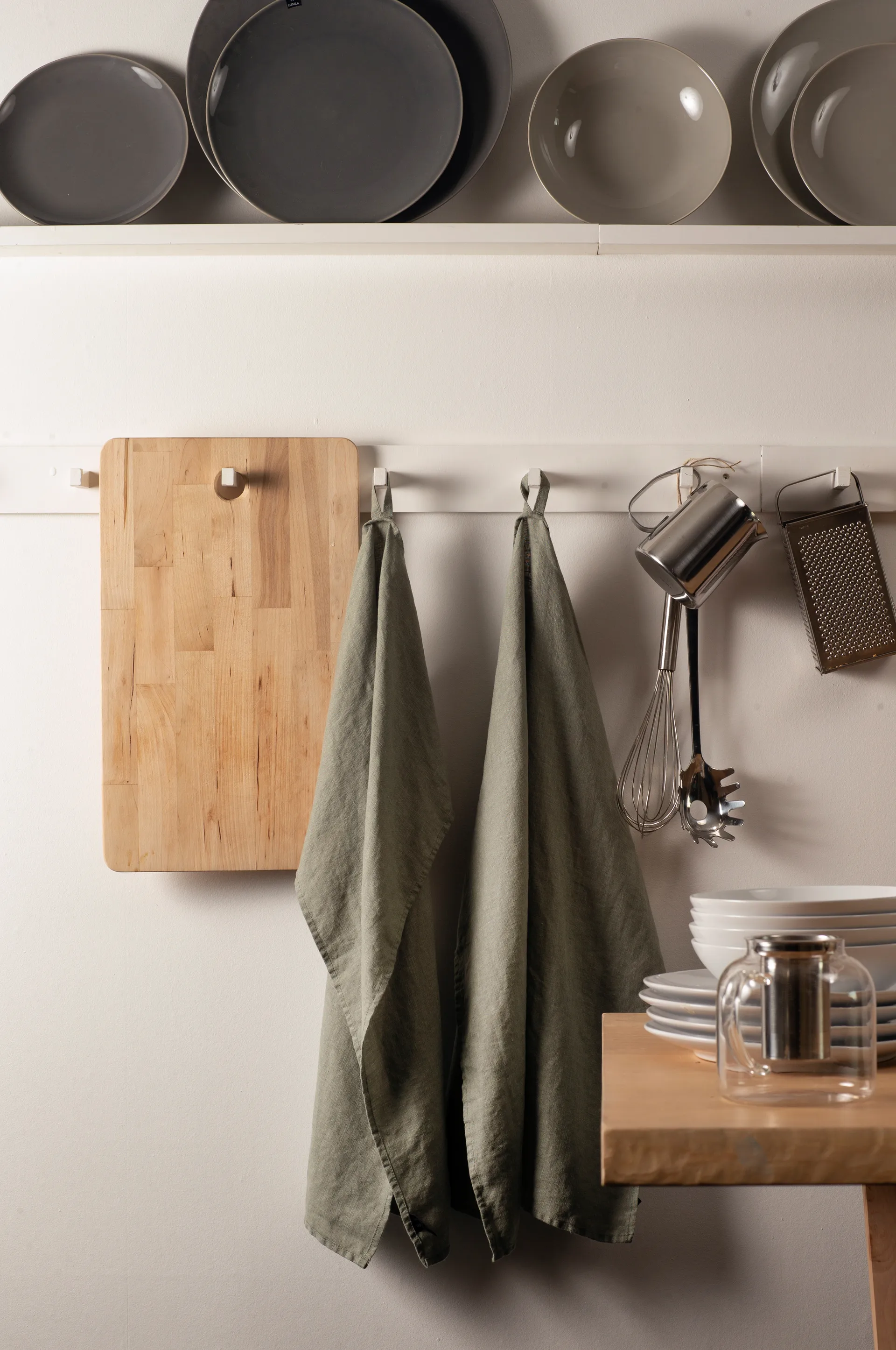 Confezione da 2 strofinacci da cucina Sunshine, Sage Himla