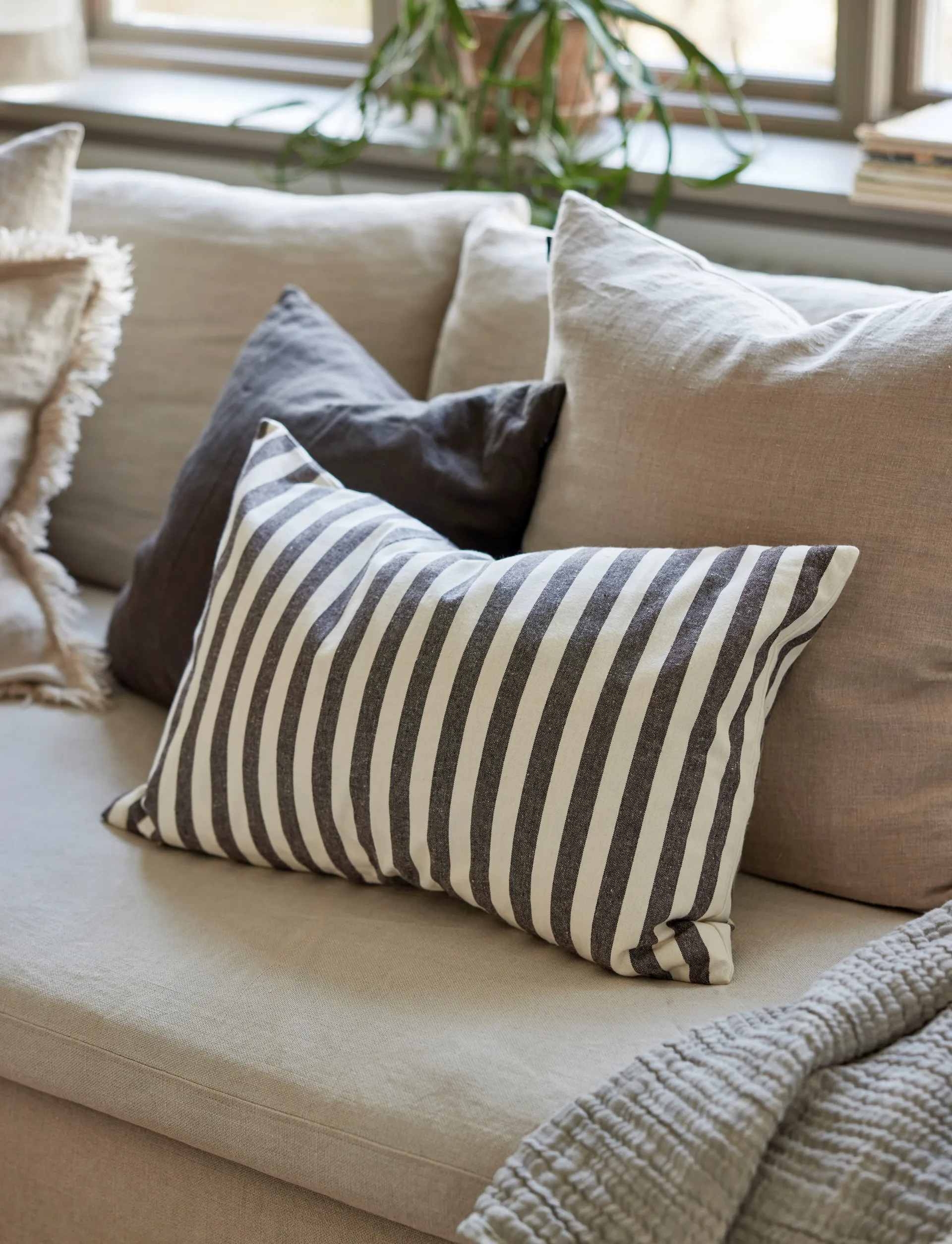 Copricuscino Bretagne, Cioccolato, 40x60 cm Himla