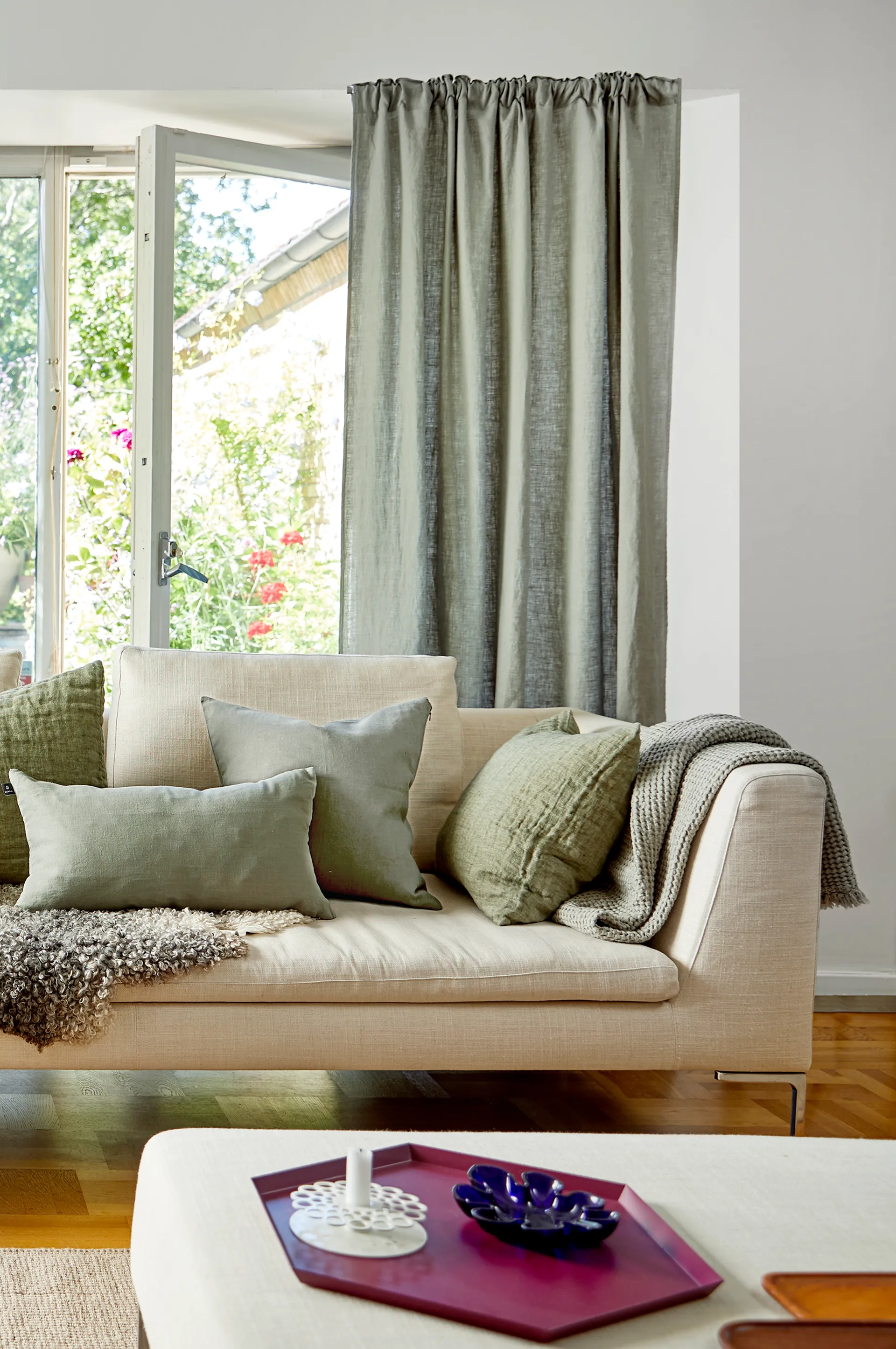 Fodera per cuscino Sunshine 50x50 cm, Sage Himla