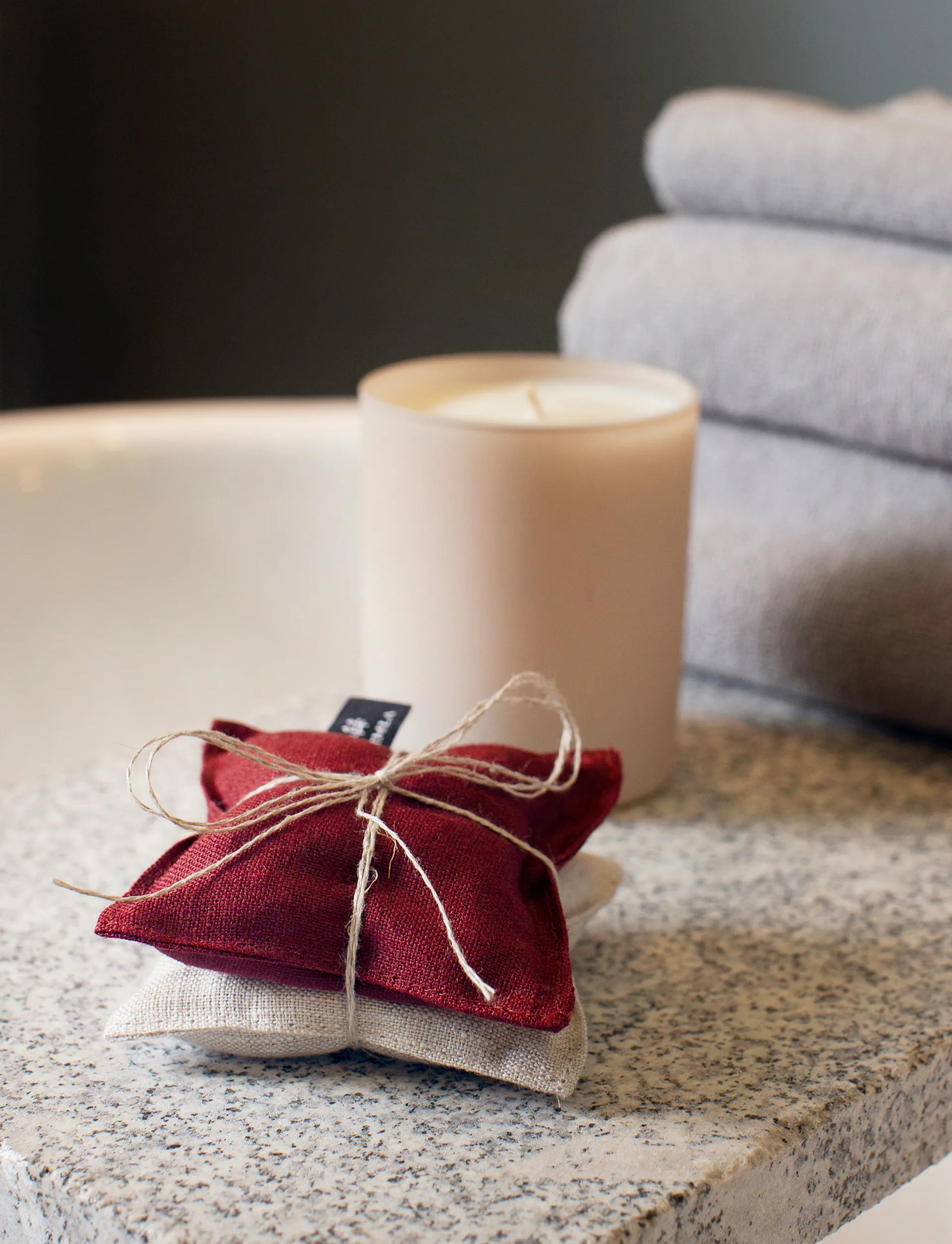 Lavendula cuscino profumato 9x9 cm, Avena ai mirtilli rossi Himla