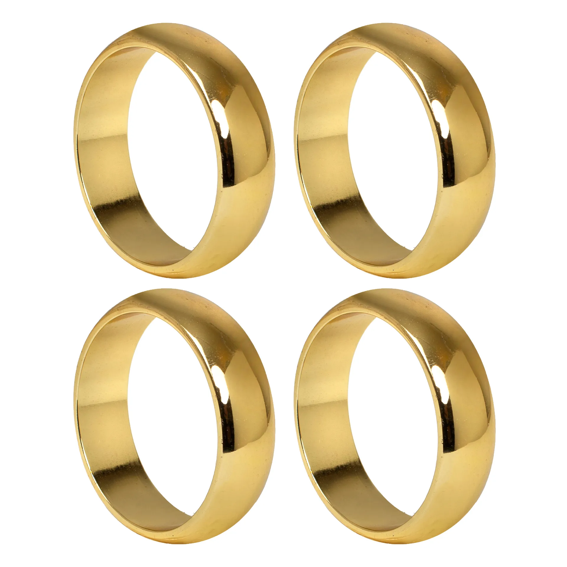 Portatovagliolo ad anello Monaco Ø4 cm, confezione da 4, Brass Himla