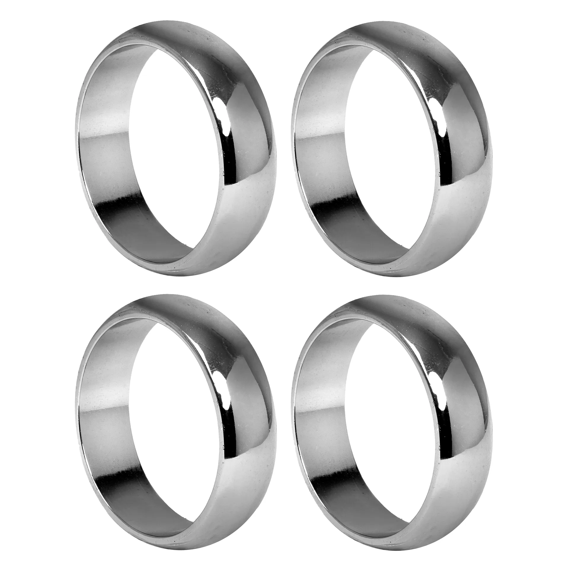 Portatovagliolo ad anello Monaco Ø4 cm, confezione da 4, Silver Himla