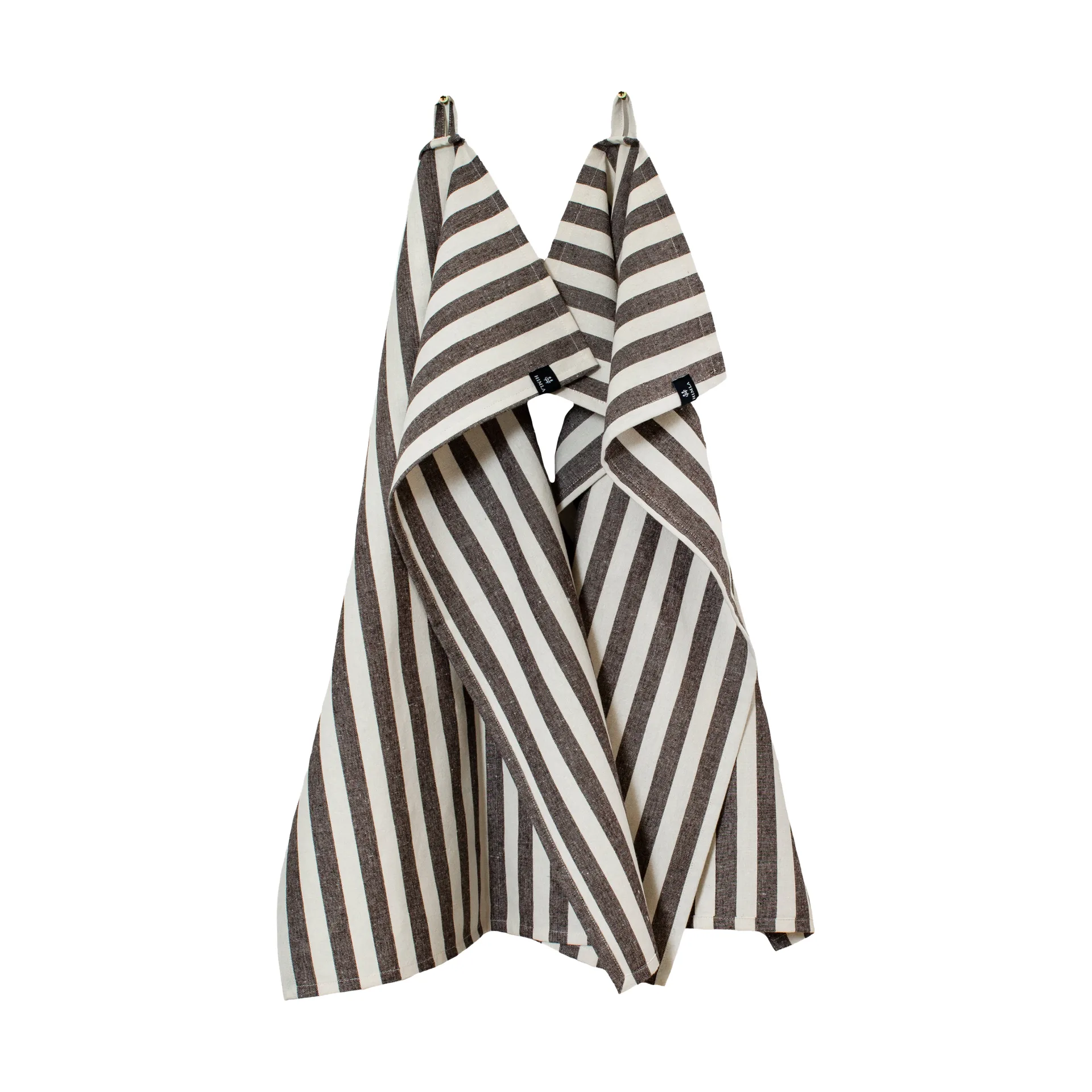 Set 2 strofinacci da cucina Bretagne 50x70 cm, Cioccolato Himla