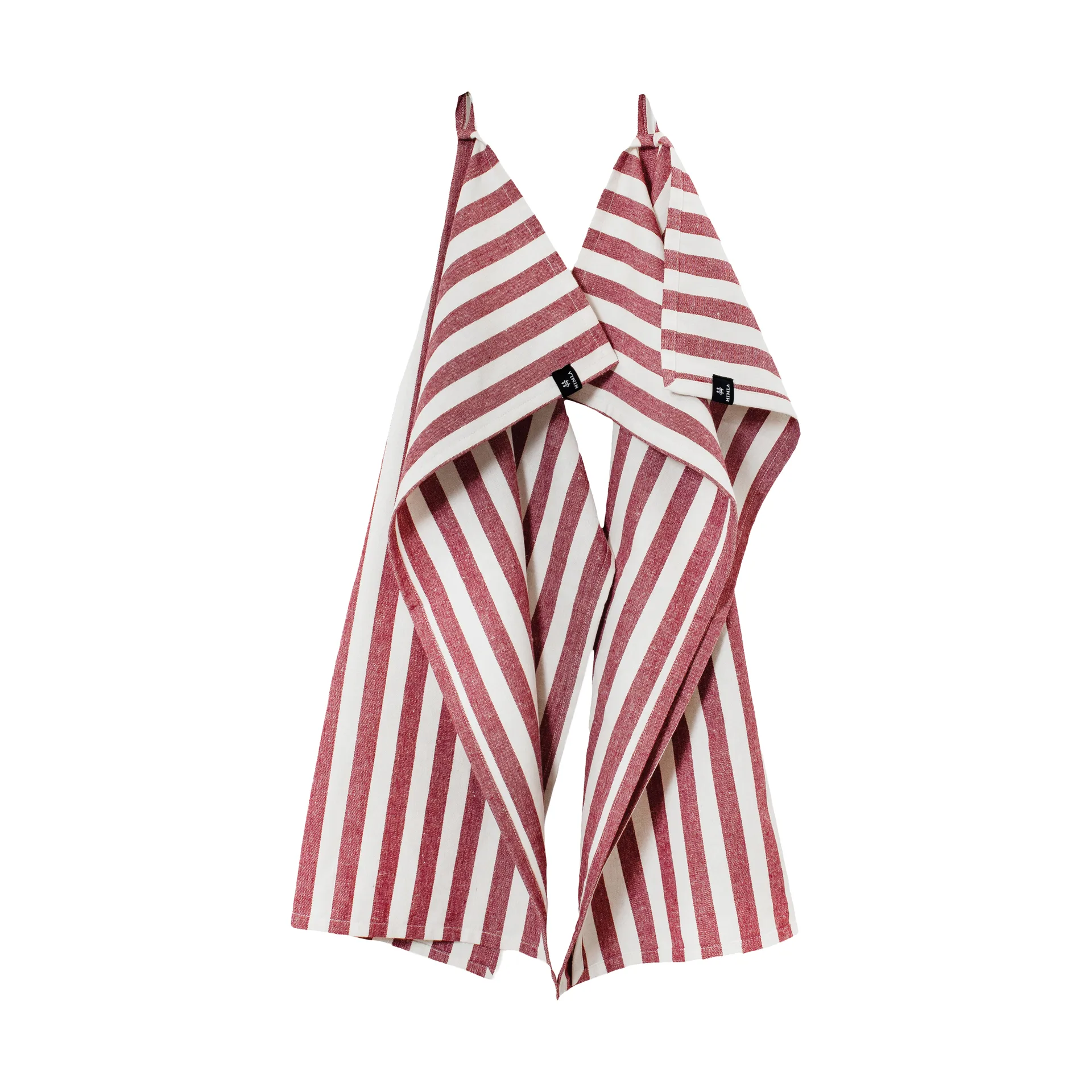 Set 2 strofinacci da cucina Bretagne 50x70 cm, Rosso intenso Himla