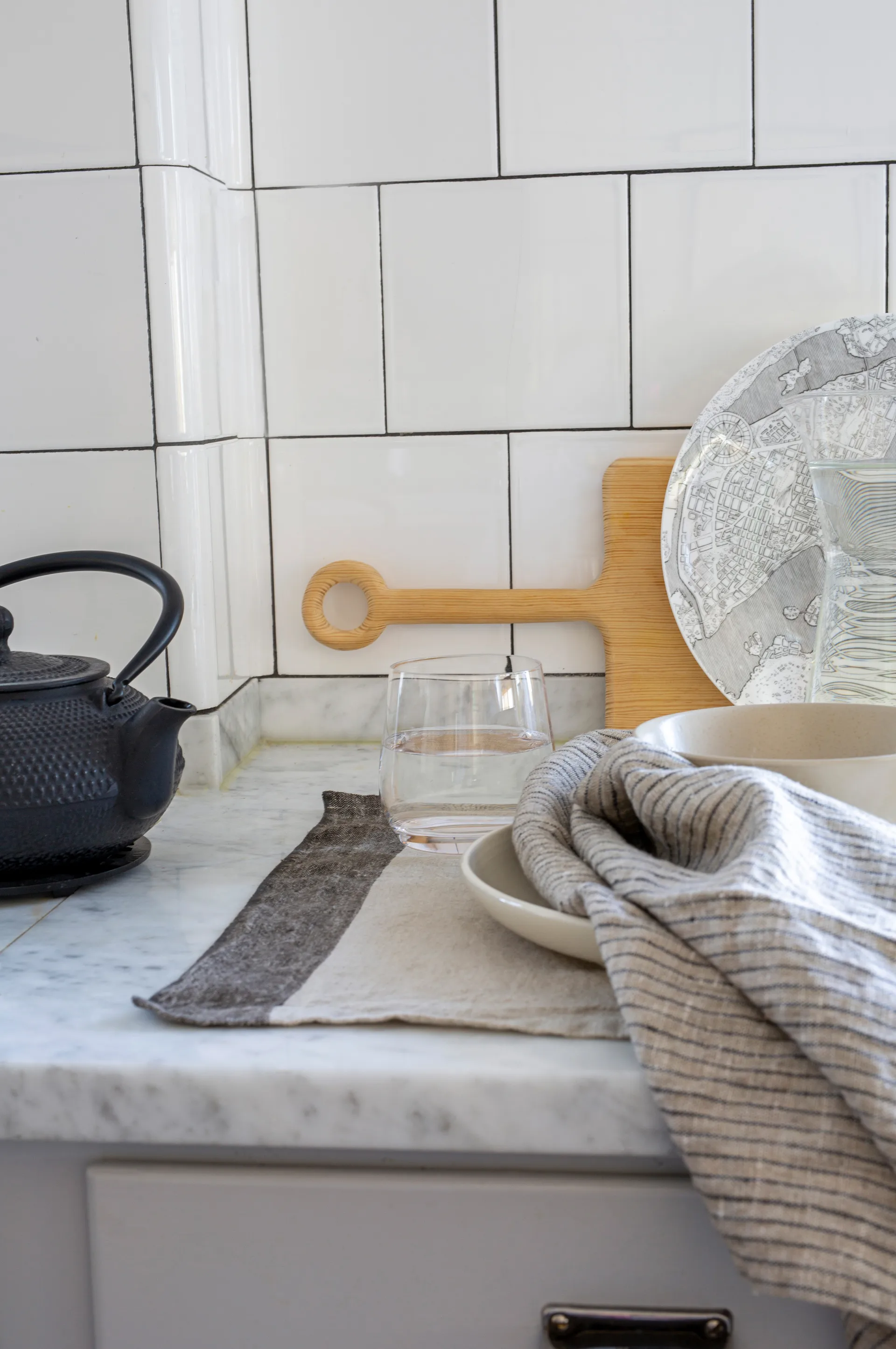 Strofinaccio Linus 50x70 cm, confezione da 2, Kajal, naturale Himla