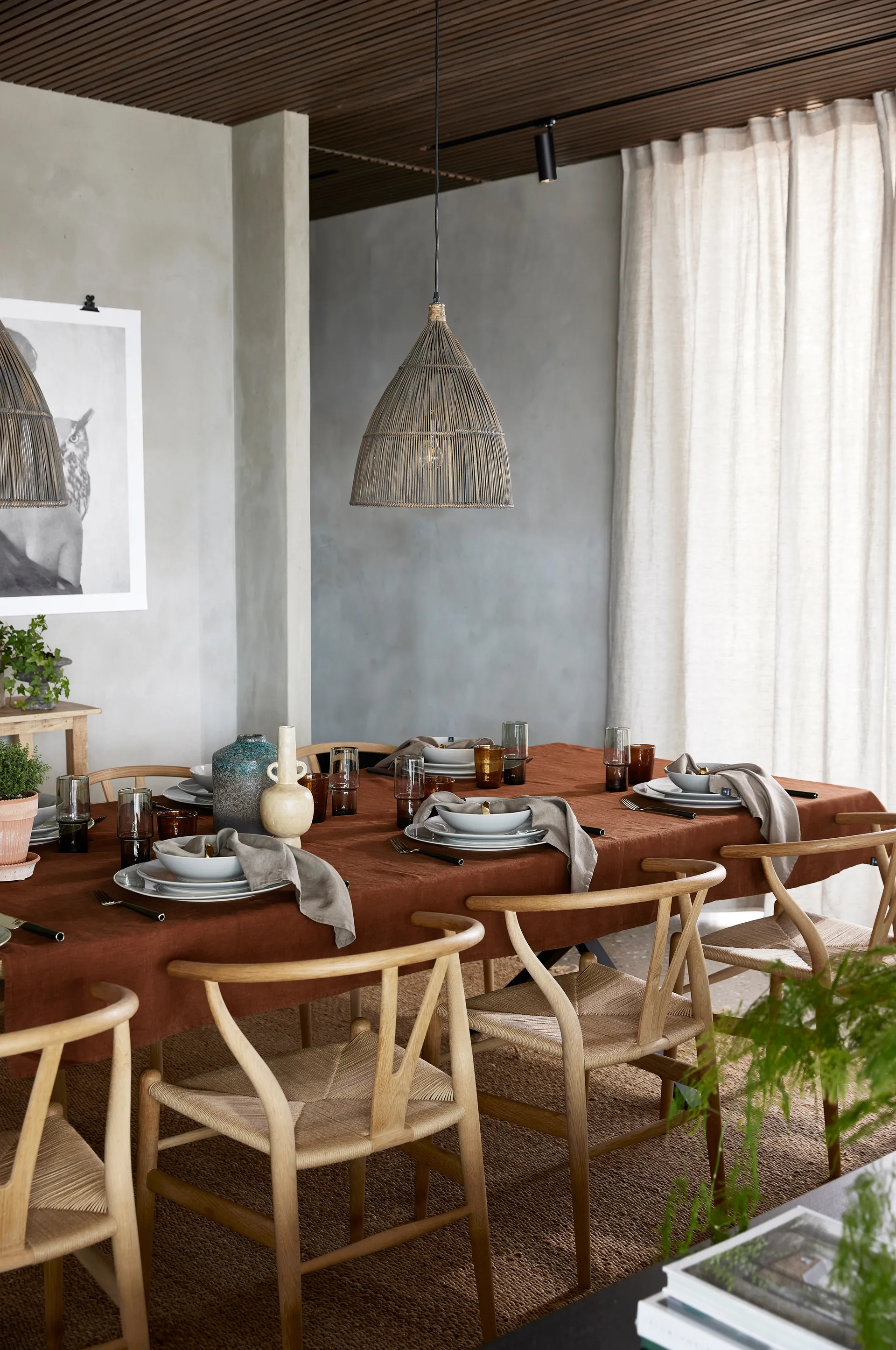 Tenda Sunshine con nastro a pieghe 140x290 cm, Oatmeal (naturale) Himla