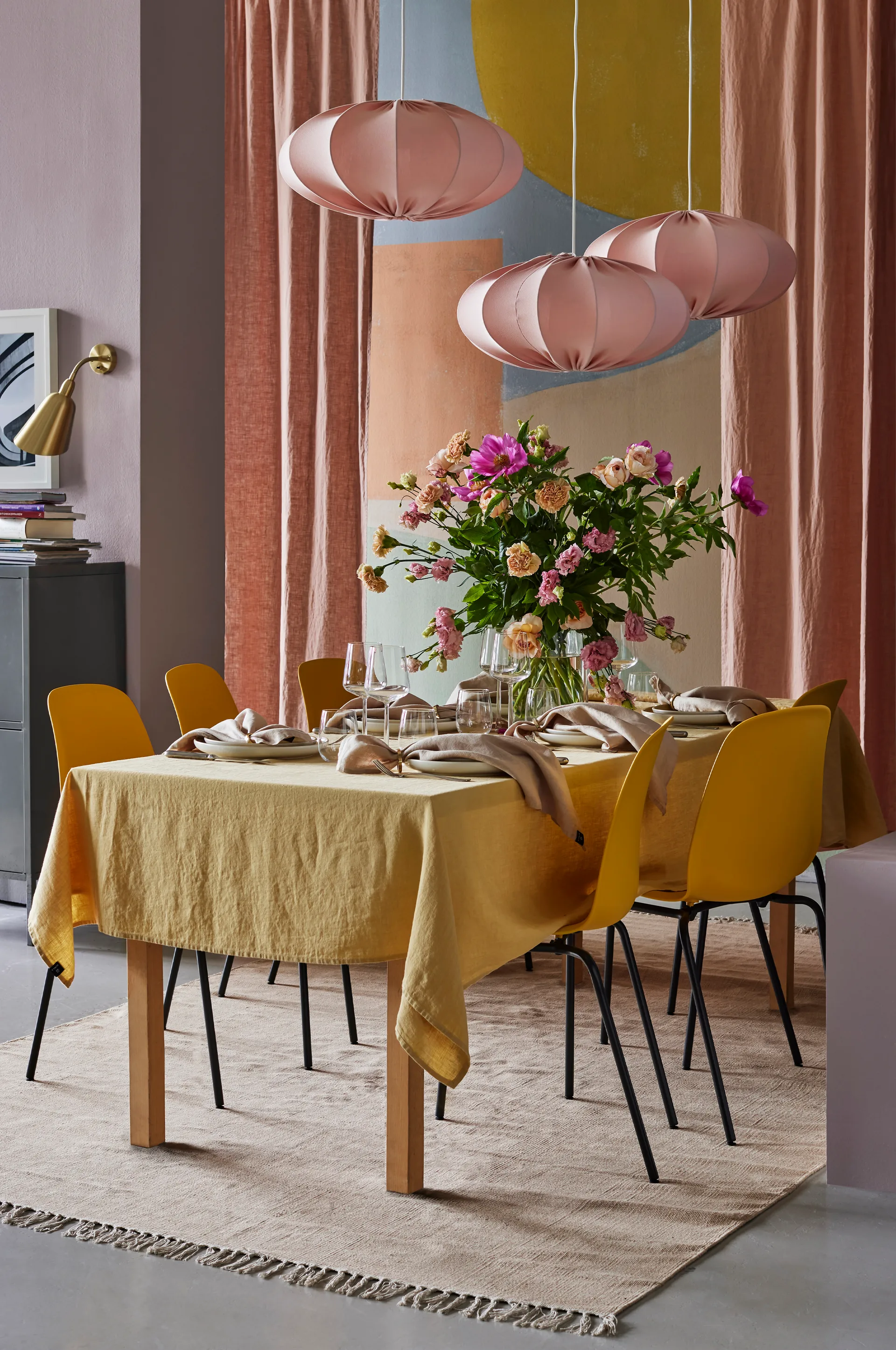 Tovaglia Sunshine 145x330 cm, Honey (giallo) Himla