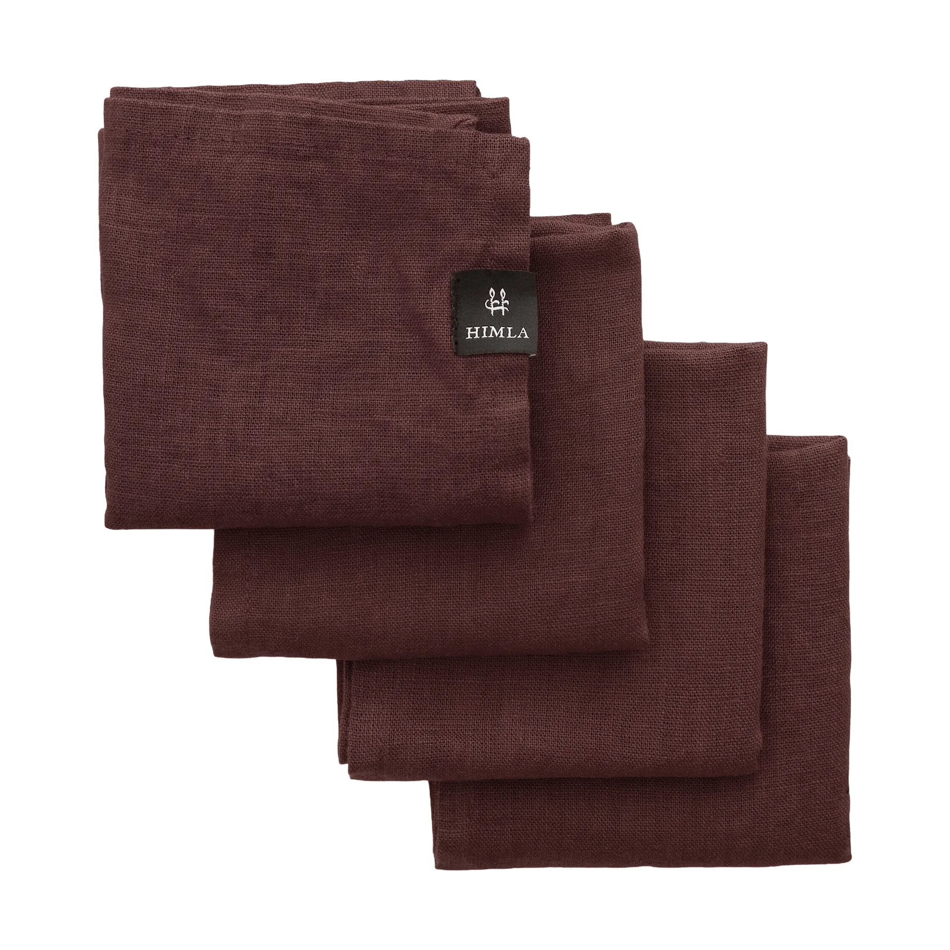 Tovagliolo Sunshine confezione da 4, Burgundy (rosso) Himla